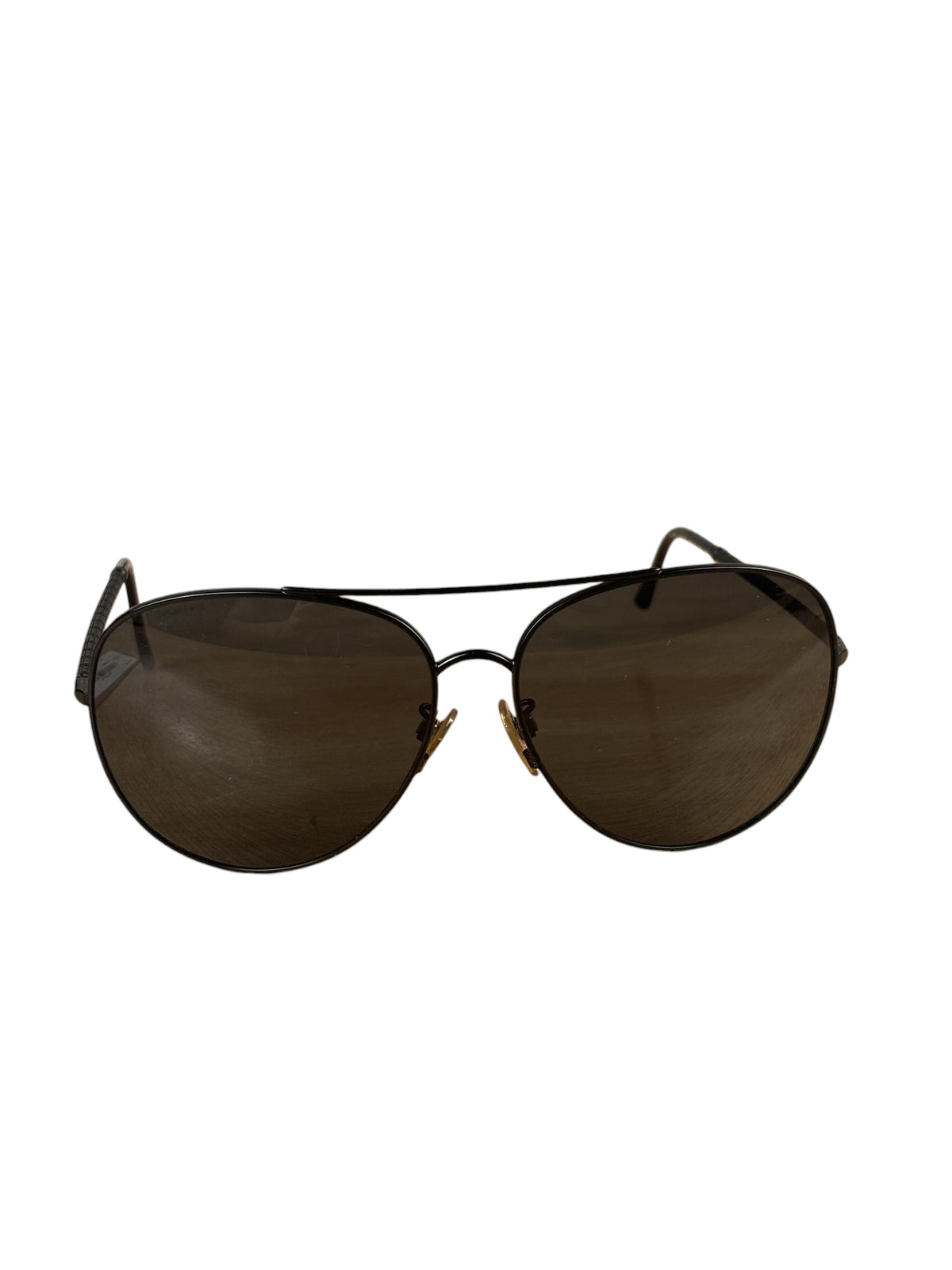 Burberry Black Pilot Aviator Double Bridge Sunglasses B3051