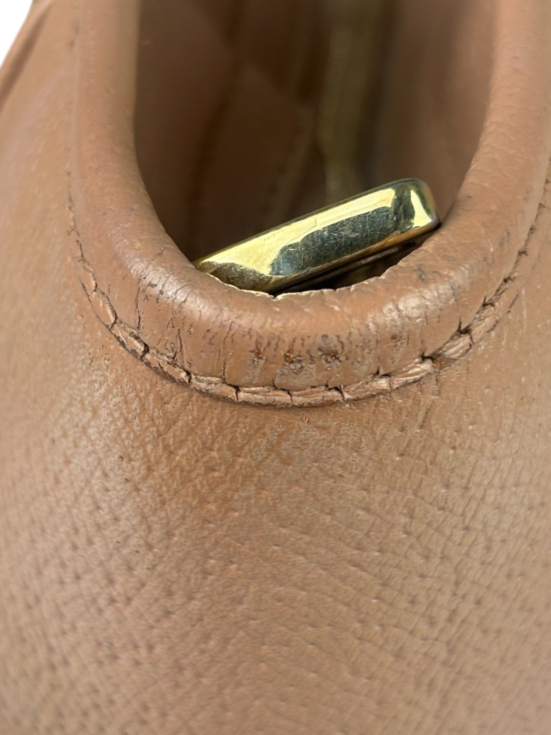 Gucci Beige/Pink Leather Trim Bree Shoulder Bag