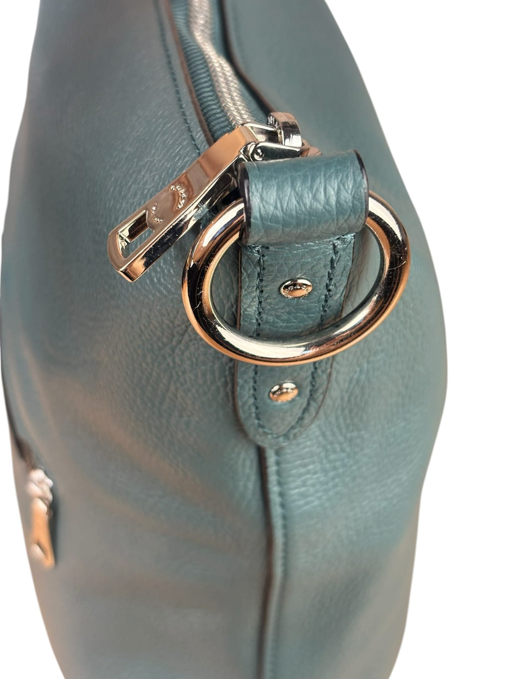 Coach Green Pebbled Leather Rogue Shoulder Bag