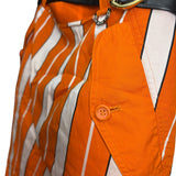 Christian Dior White/Orange Stripped Skirt