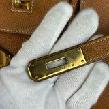 Hermes Birkin 35 Gold Brown Togo Leather Handbag 2001