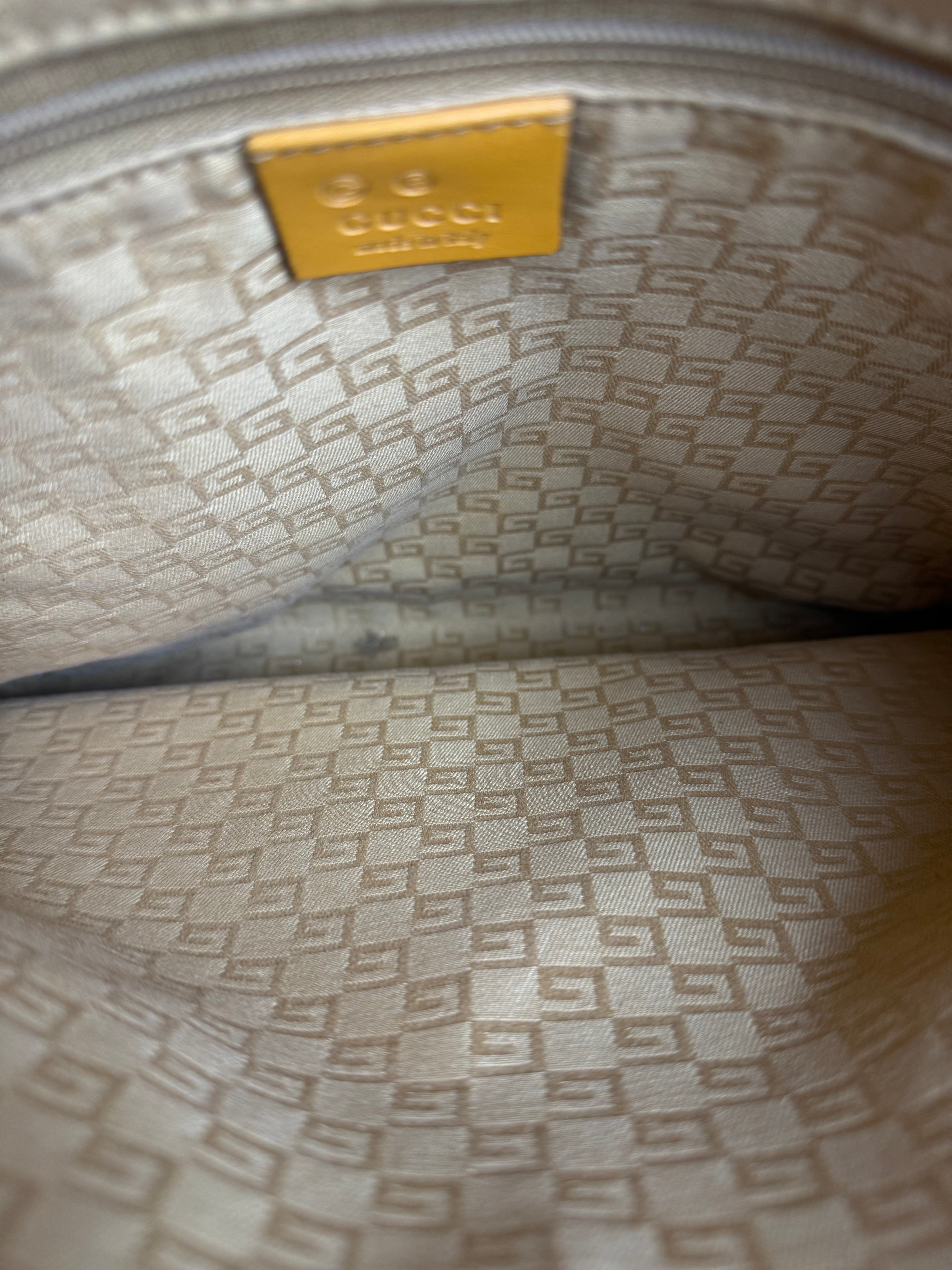 Gucci Vintage Tattoo Heart GG Shoulder Bag