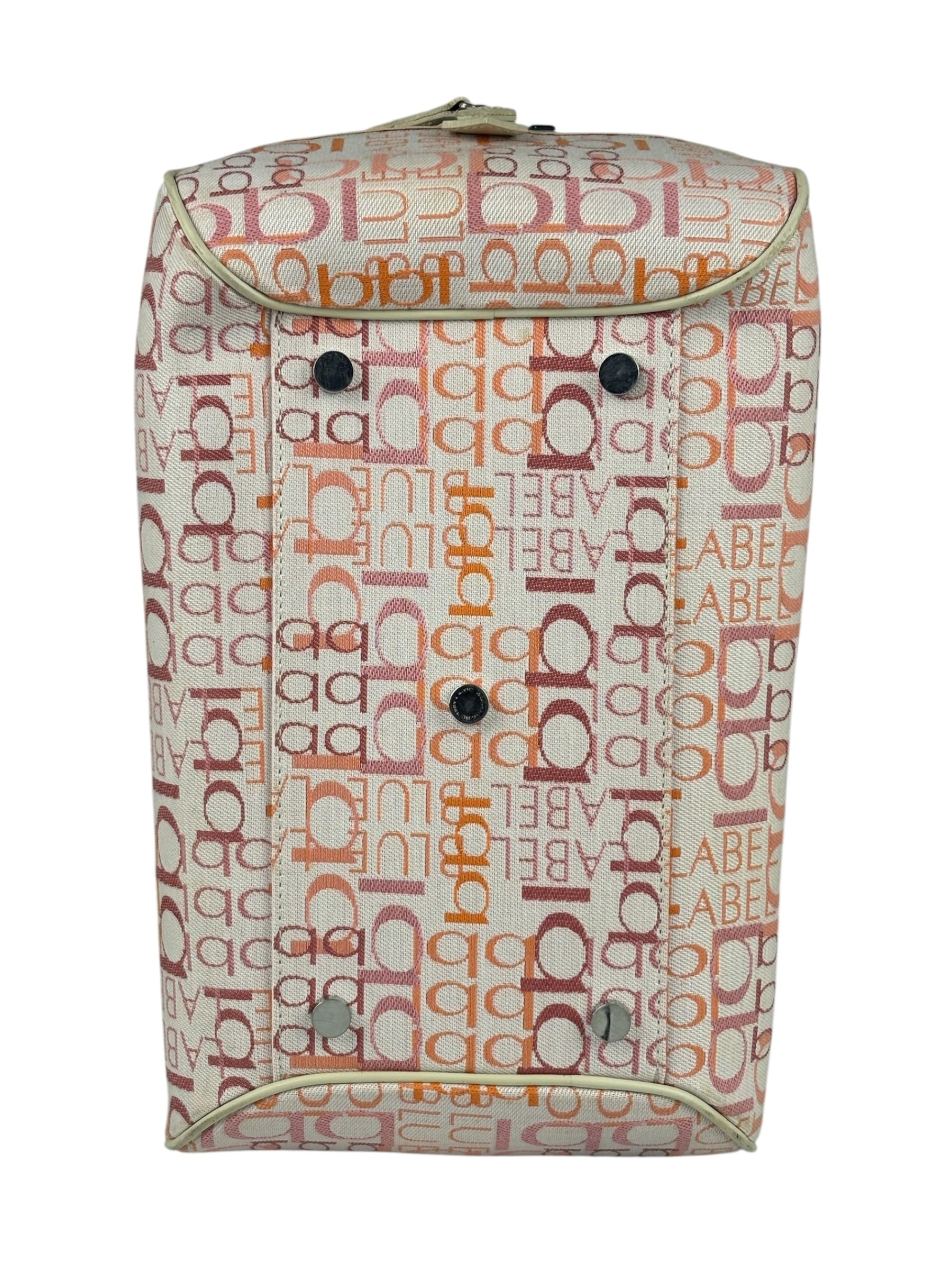 Burberry Blue Label Pink Multi Logo Bowler Bag