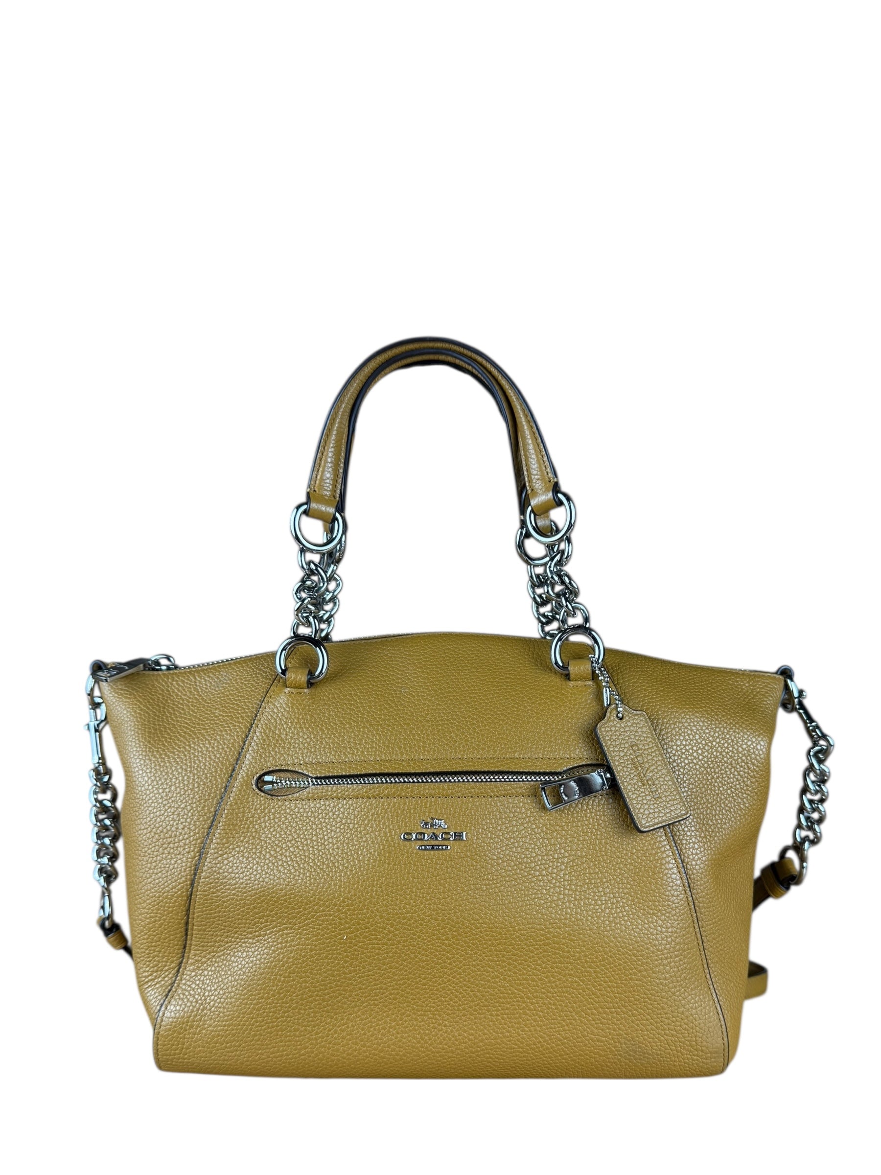 Coach Orange Leather Shoulder Bag