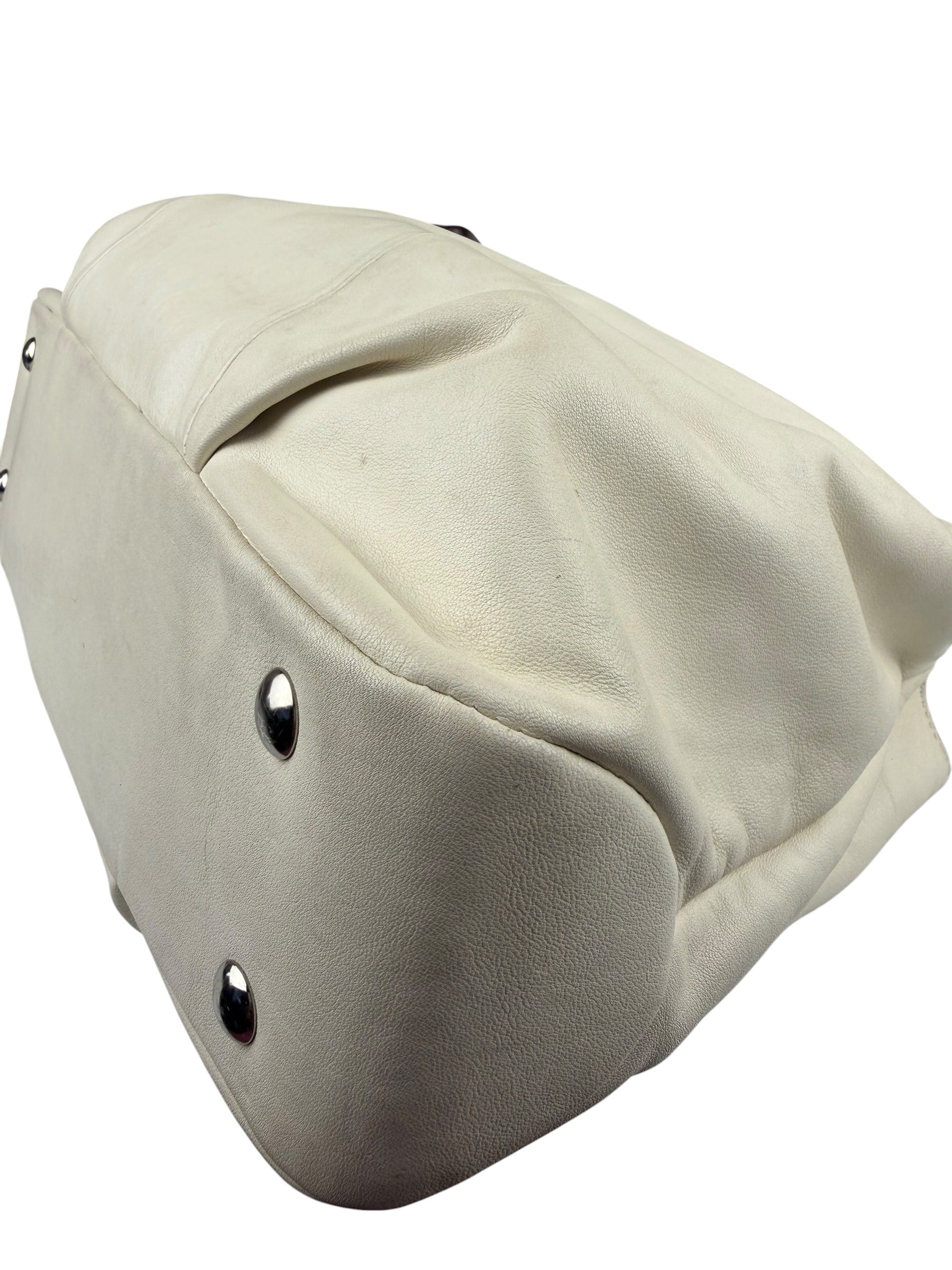 Coach Cream Pebbled leather Carryall Soho Shoulder Bag