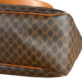 Celine Vintage Macadam Canvas Shoulder Tote