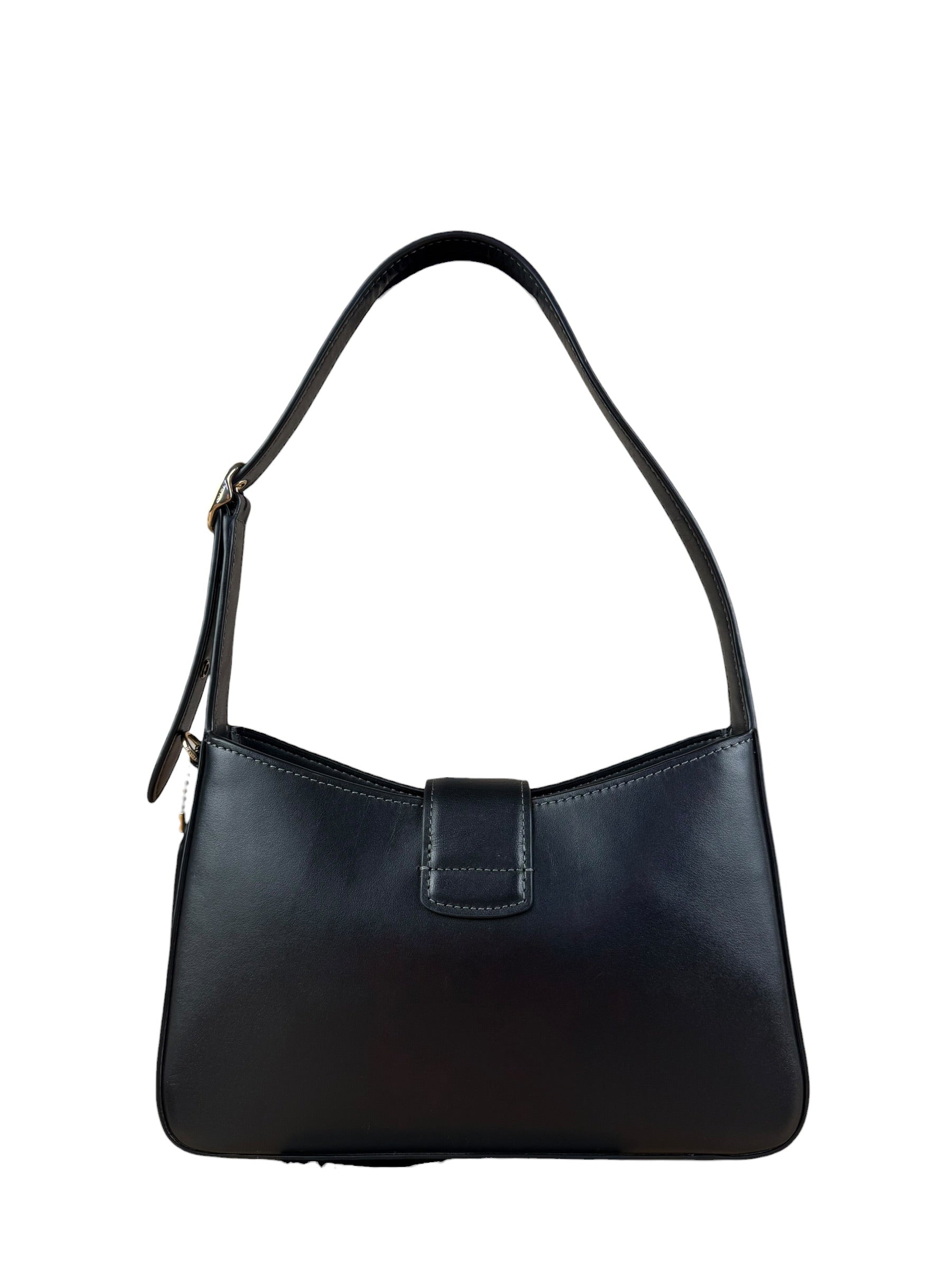 Coach Black Leather Eliza Shoulder Bag