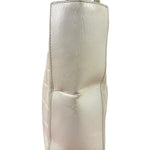 Chanel White Leather Chocolate Bar CC Tote Bag 2002