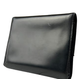 Cartier Black Leather Panther C Tri-Fold Wallet