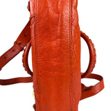 Balenciaga Red Leather Mini City Bag