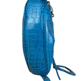 Balenciaga Lilac Croc Embossed Le Cagole XS