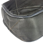 Chanel Black Quilted Satin/Leather Trim Chain Shoulder Bag 1989