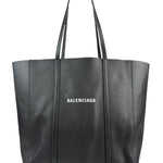 Balenciaga Black Leather Tote Bag