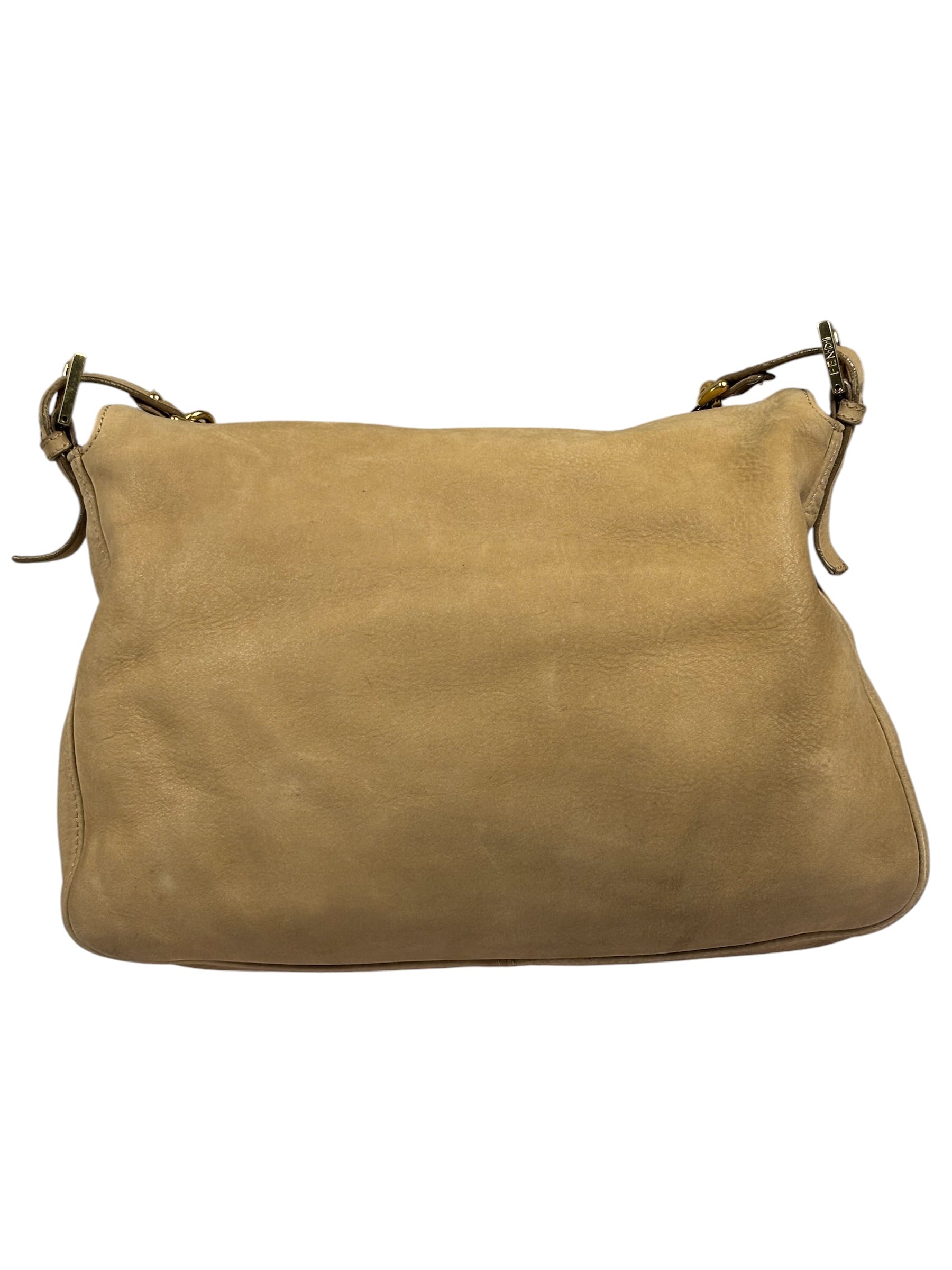 Fendi Beige Leather Mamma Baguette