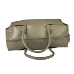 Bottega Veneta Olive Green Leather Intrecciato Arco Two-Way Bag