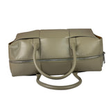 Bottega Veneta Olive Green Leather Intrecciato Arco Two-Way Bag