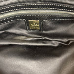 Fendi Vintage Black Sequin Baguette Shoulder Bag