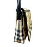 Burberrys Nova Check Flap Shoulder Bag