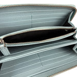 Bvlgari Blue Leather Long Zippy Wallet