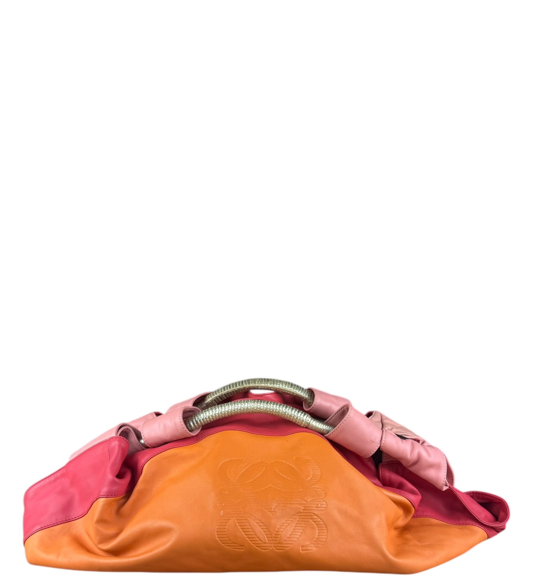 Loewe Leather Nappa Aire Handbag Orange/Pink