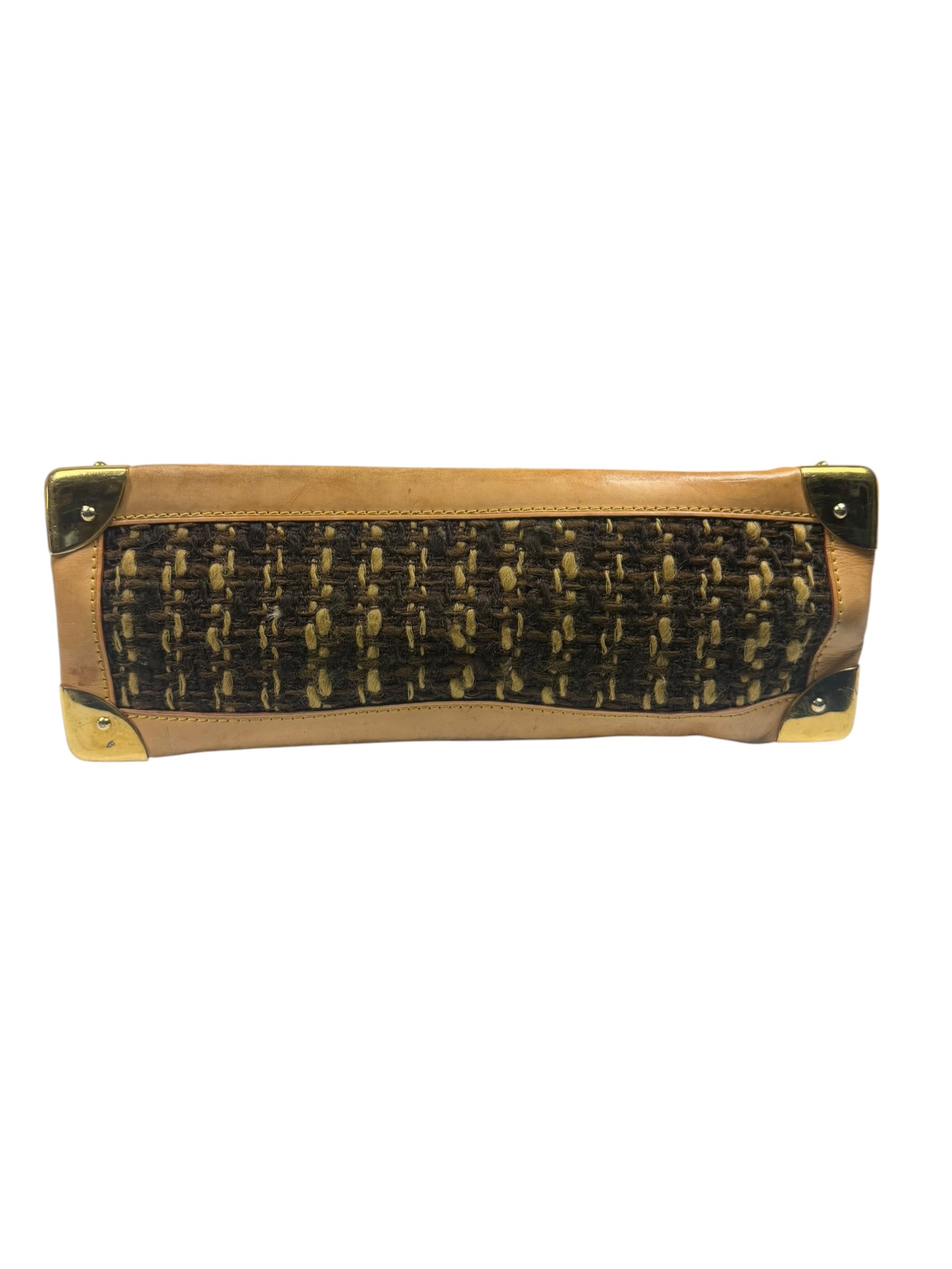 Louis Vuitton Brown Monogram Ambre Tweedy Zip GM