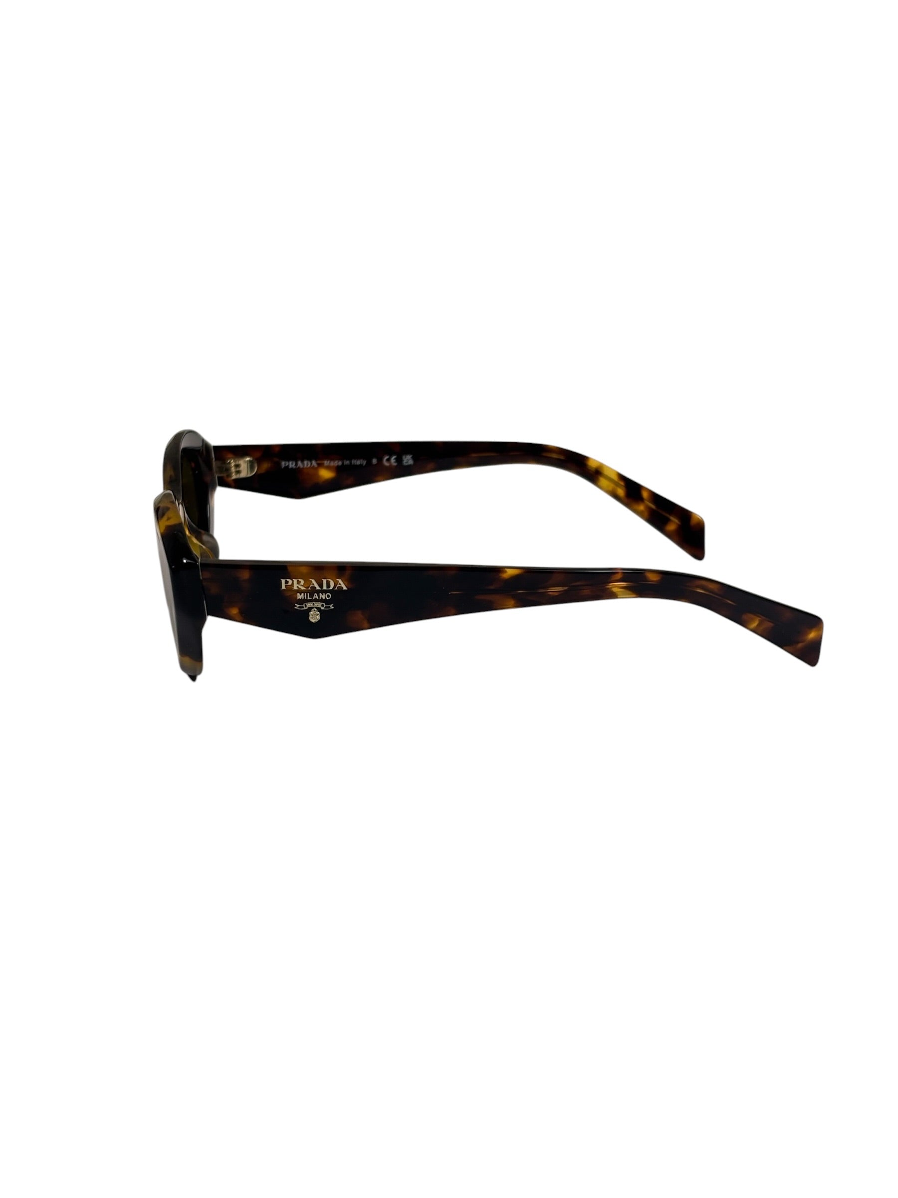Prada Tortoise Shell Oval Sunglasses SPR 26Z-F