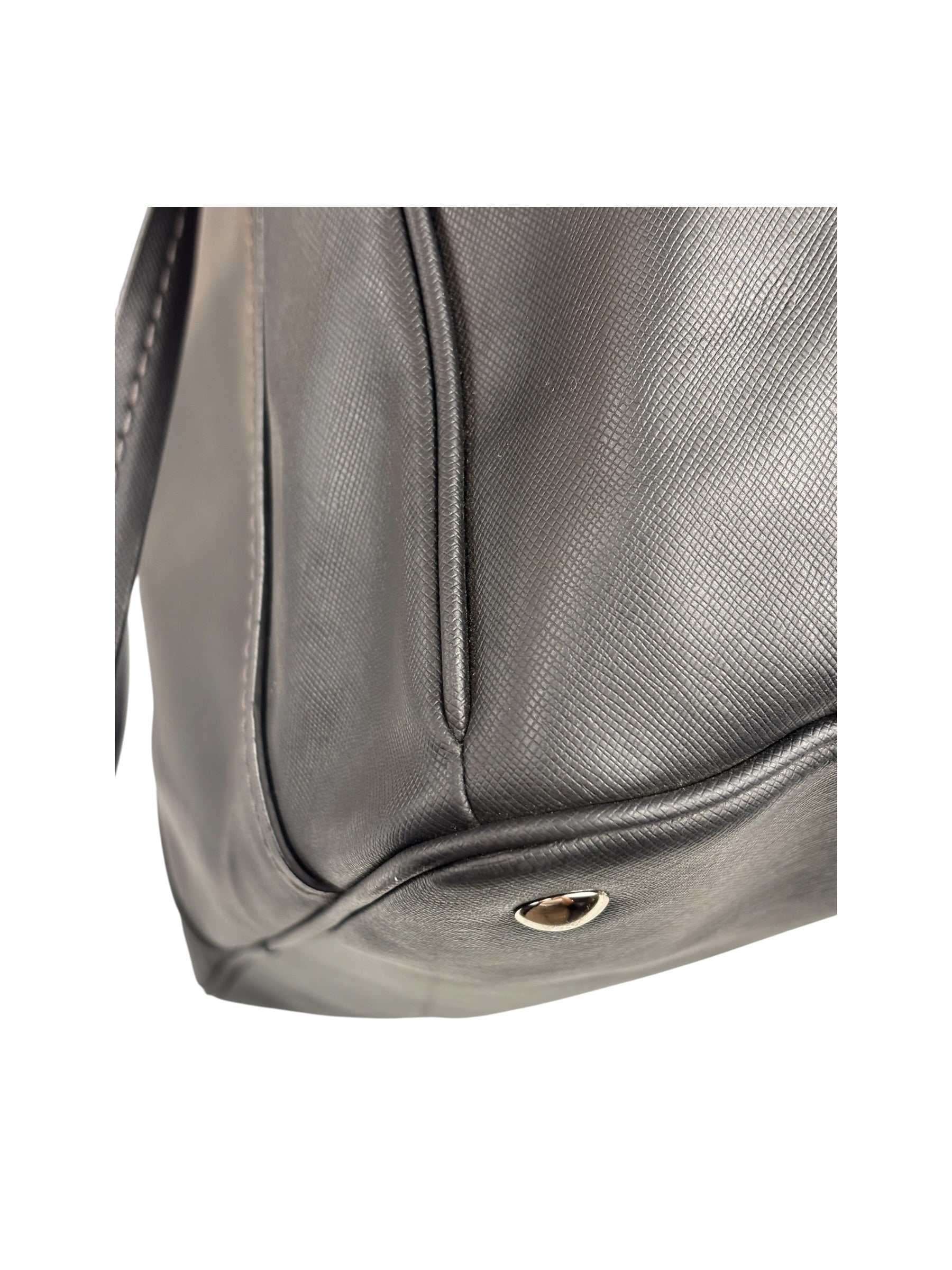 Coach Vintage Black Peyton Leather Jordan Double Zip Shoulder Bag