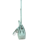 Balenciaga Blue Leather Mini Bel Air Carry All Two-Way Bag