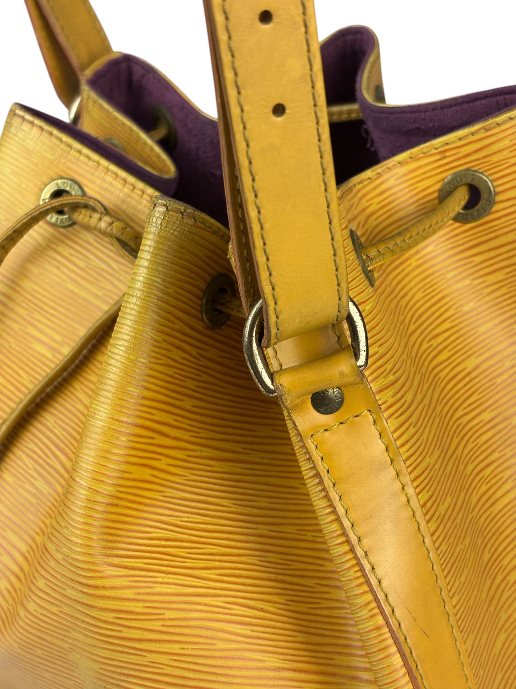 Louis Vuitton Yellow Epi Leather Neo Bucket Bag