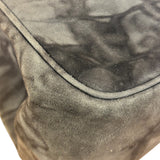 Prada Lux Grey Scamosciato Tie Dye Clutch Top Handbag
