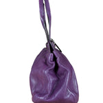 Coach Vintage Purple Leather Hobo Shoulder Bag