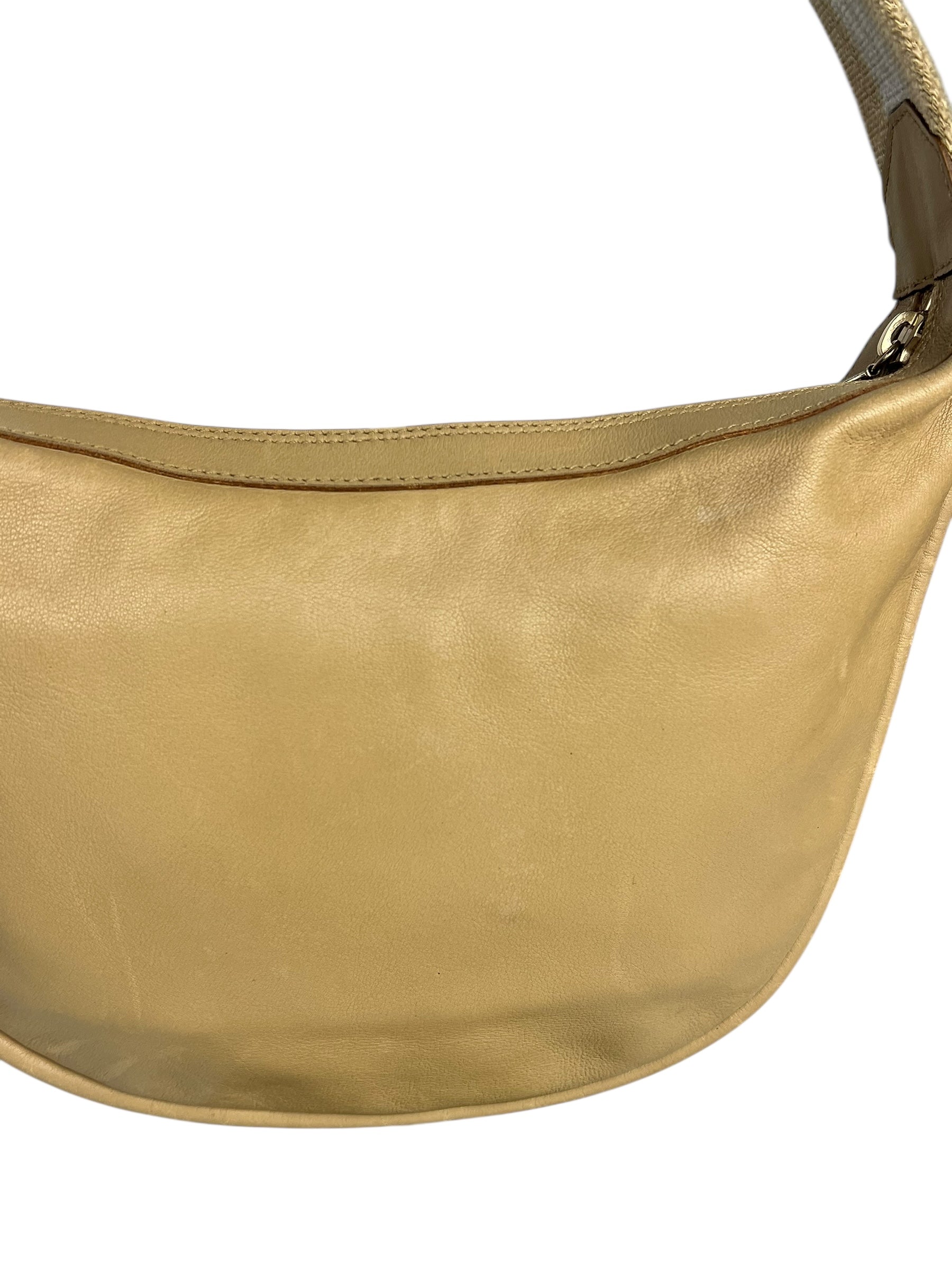 Gucci Beige Leather Vintage Hobo Bag