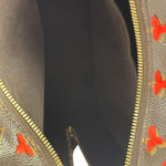 Louis Vuitton Red Tuffetage Cube Monogram Deauville