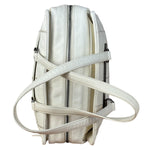 Chanel White Chocolate Bar Quilted Caviar LAX Bowler Bag 2004