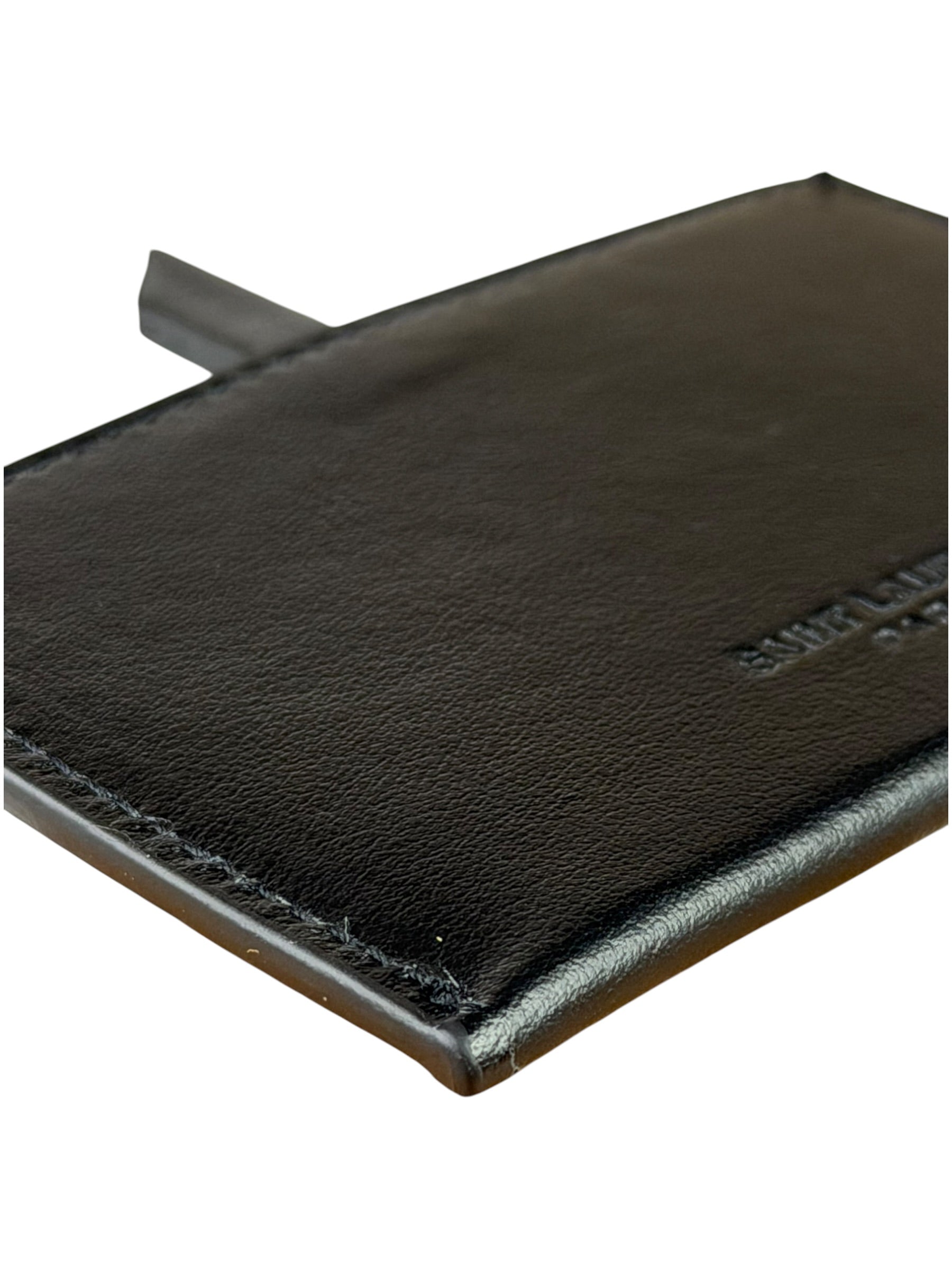 Yves Saint Laurent Black Leather Slip Mirror
