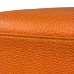 Hermes 2011 Orange Togo Leather Palladium Kelly 35