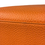 Hermes 2011 Orange Togo Leather Palladium Kelly 35