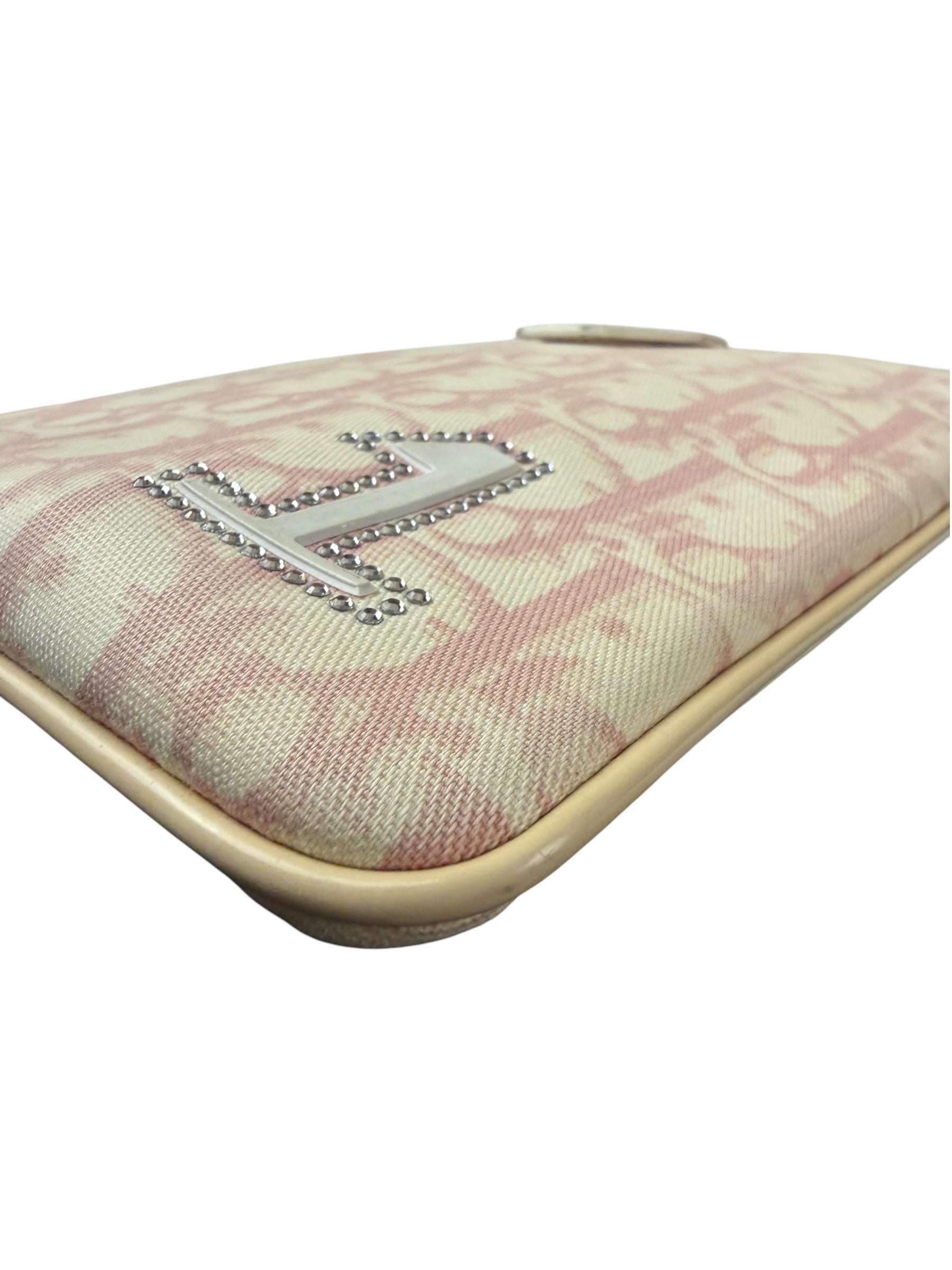 Dior Trotter Pink Canvas Crossbody Pouch