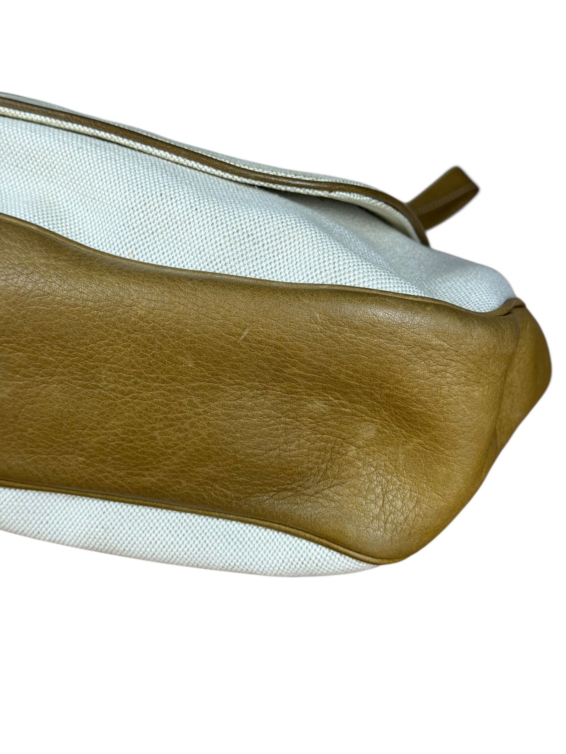 Loewe Tan & Cream Shoulder Bag