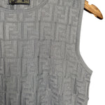 Fendi FF Sleeveless Top Grey