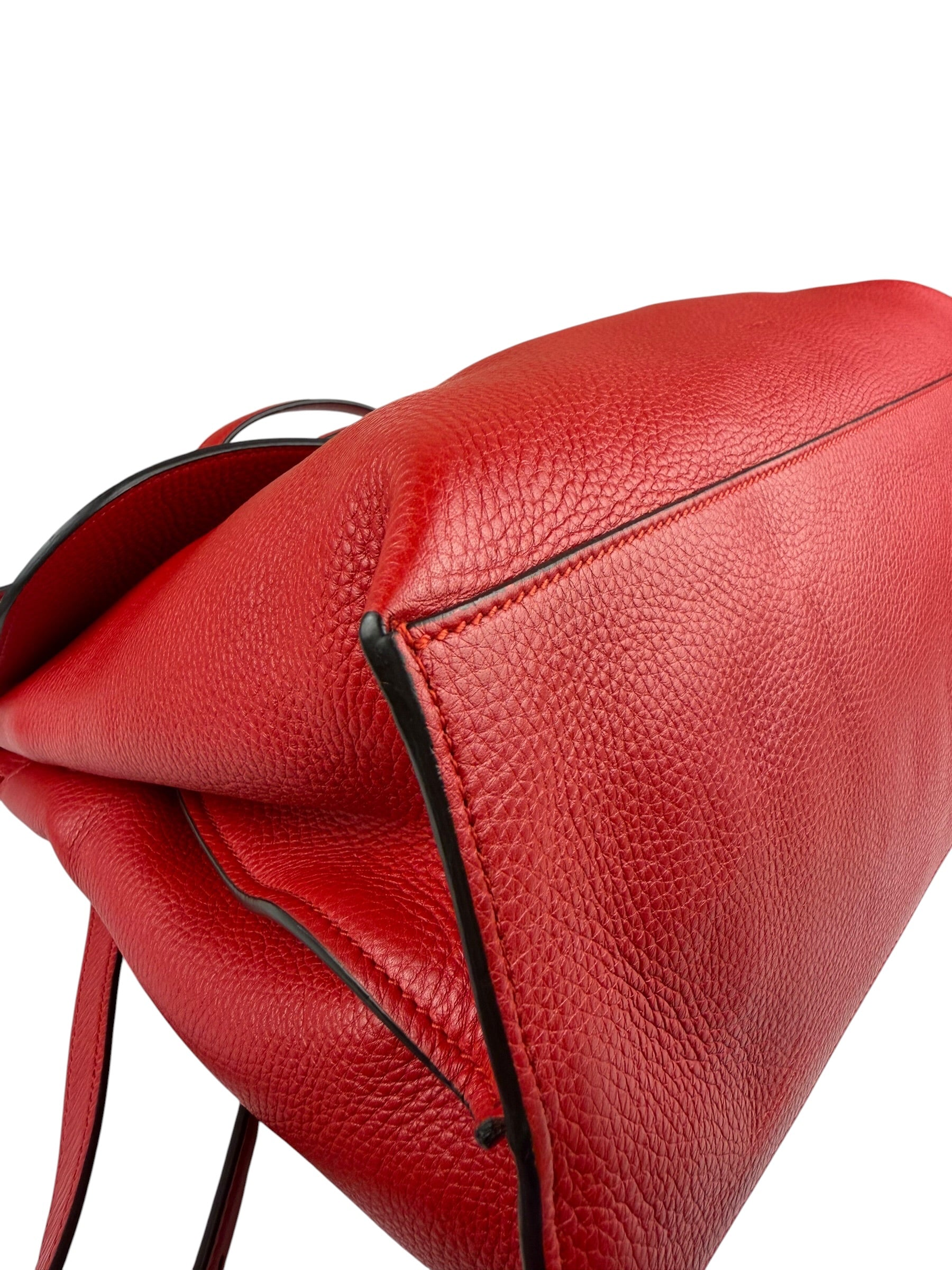 Gucci Red Bamboo Daily Leather Bag