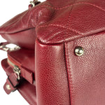 Chanel Burgundy Caviar Quilted Leather Tote 2010
