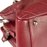 Chanel Burgundy Caviar Quilted Leather Tote 2010