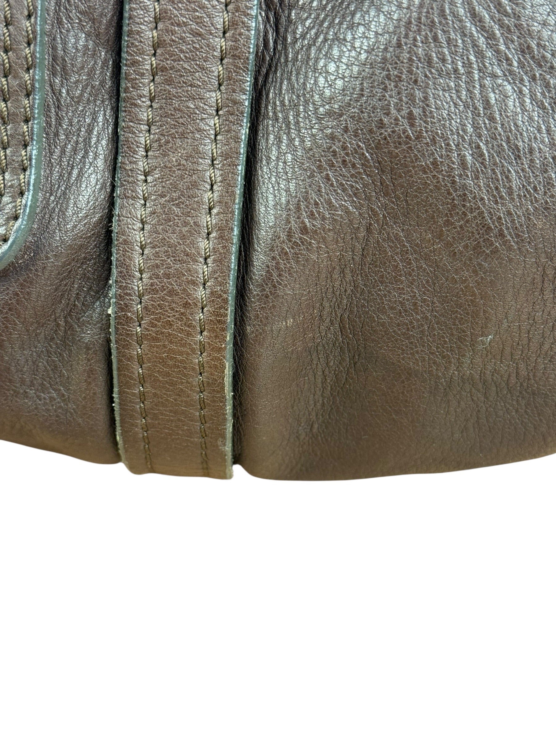 Chloé Brown Leather Mr. Paddington Boston Bag