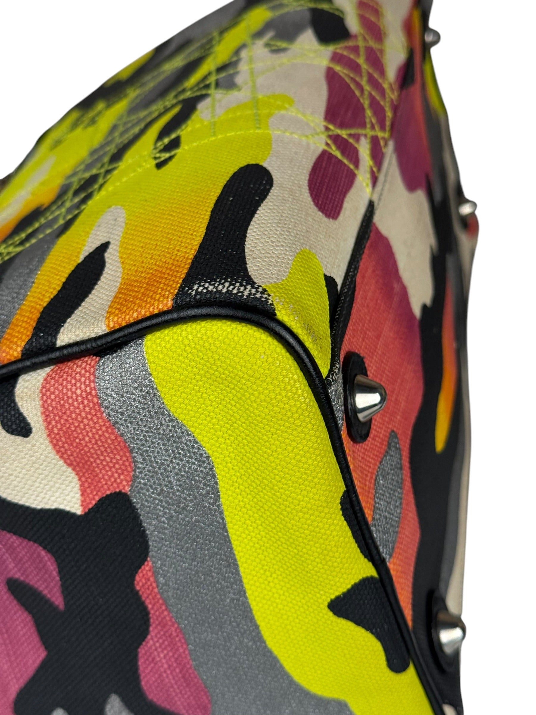 Christian Dior x Anselm Reyle Camouflage Boston Bag