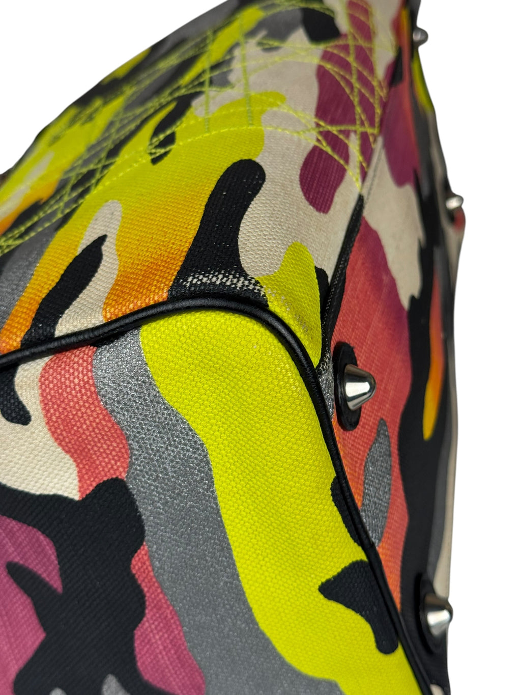 Christian Dior x Anselm Reyle Camouflage Mini Boston Handbag