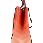 Fendi 2Jours Red Geometric Medium Tote