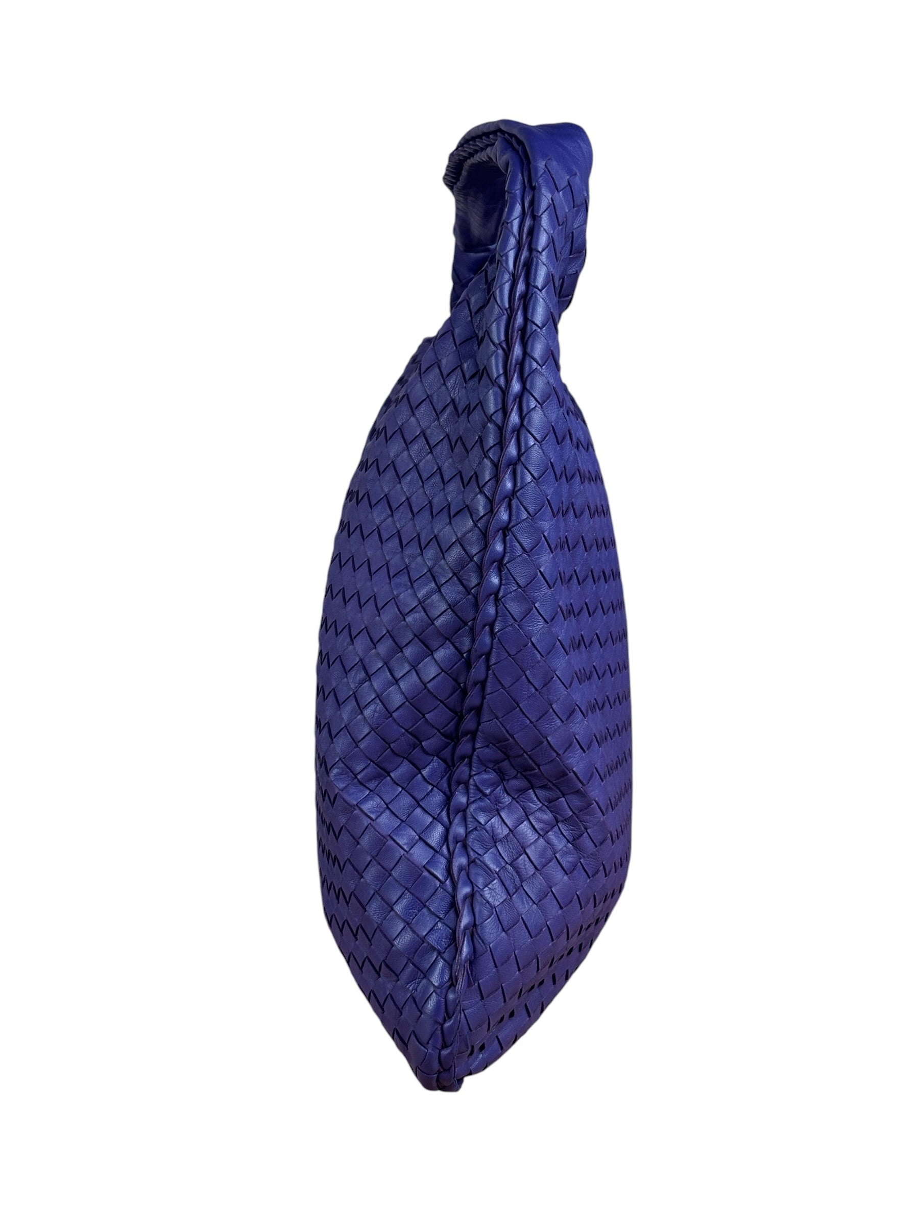 Bottega Veneta Purple Intrecciato Hobo Bag
