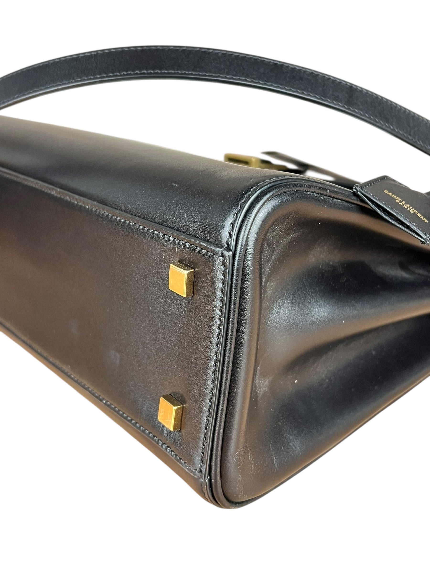 Saint Laurent Le Fermoir Top Handle 2Way Black