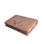 Prada Pink Saffiano Leather Compact Wallet